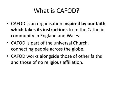 cafod stands for|what is cafod charity.